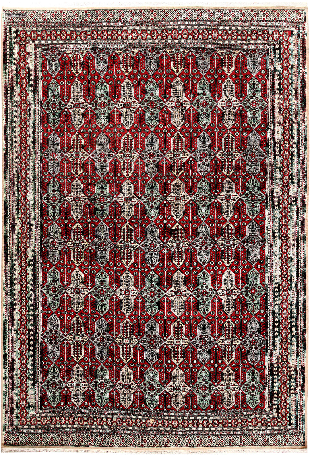 Firebrick Caucasian 6' 7 x 9' 8 - No. 59302 - ALRUG Rug Store