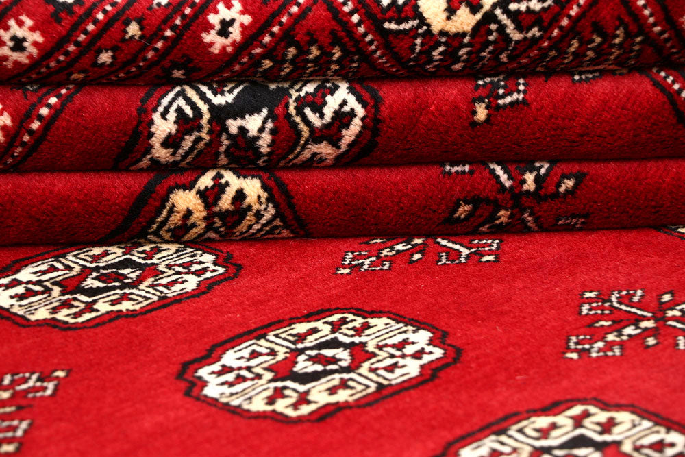 Firebrick Bokhara 8' 3 x 9' 11 - No. 59338 - ALRUG Rug Store