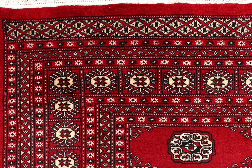Firebrick Bokhara 7' 11 x 10' 1 - No. 59340 - ALRUG Rug Store