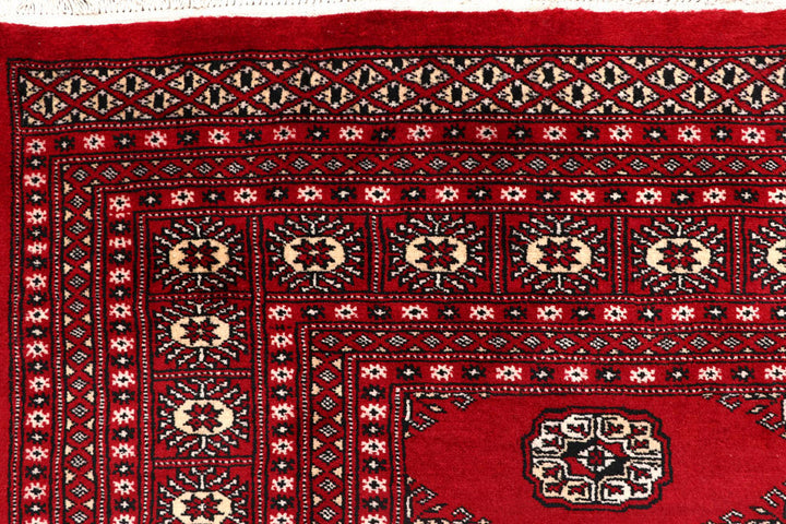 Firebrick Bokhara 7' 11 x 10' 1 - No. 59340 - ALRUG Rug Store