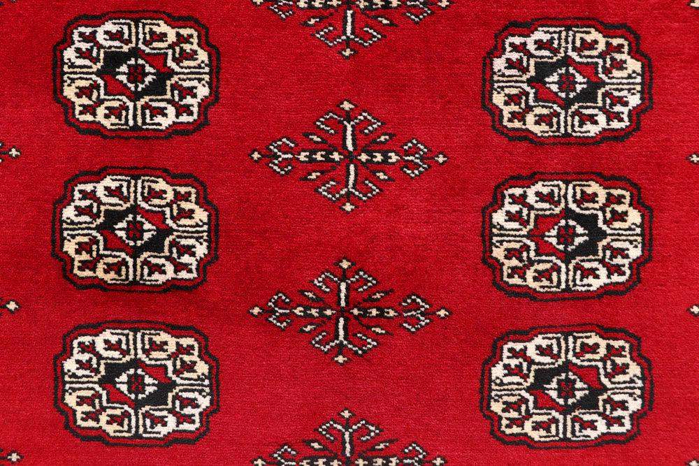 Firebrick Bokhara 7' 11 x 10' 1 - No. 59340 - ALRUG Rug Store