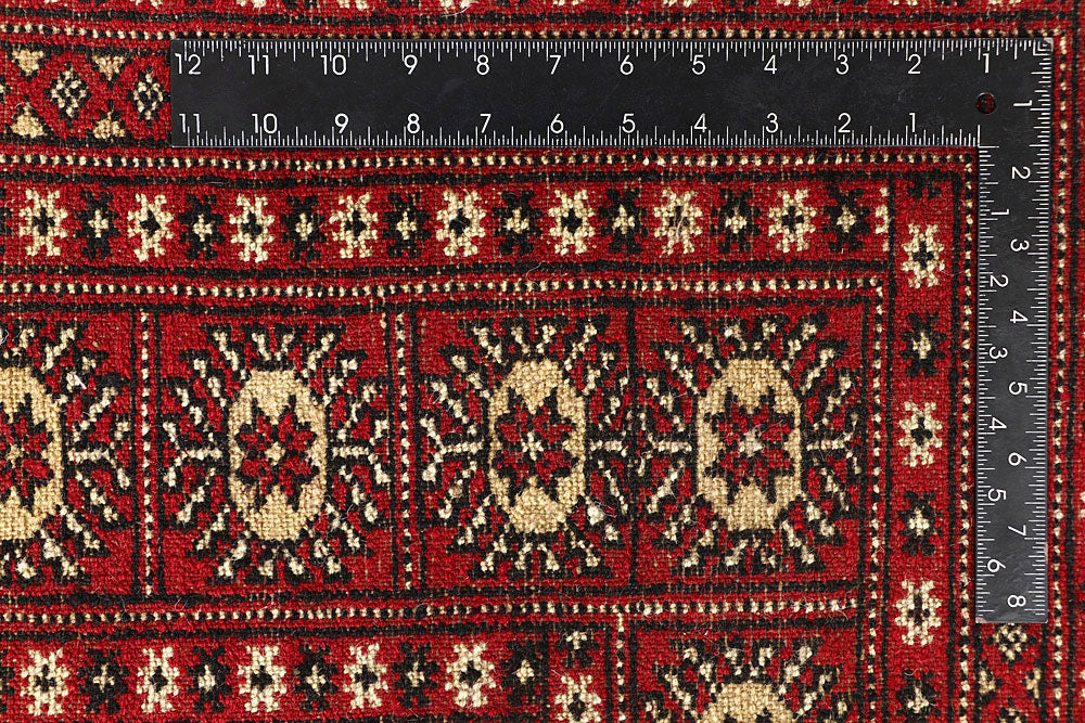 Firebrick Bokhara 7' 11 x 10' 1 - No. 59340 - ALRUG Rug Store