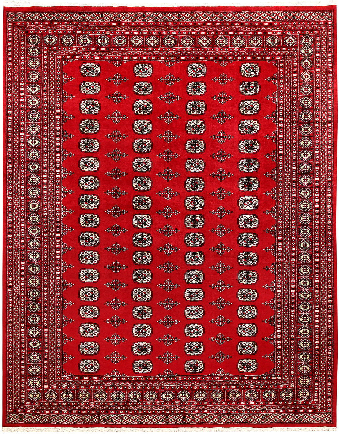 Firebrick Bokhara 7' 11 x 10' 1 - No. 59340 - ALRUG Rug Store