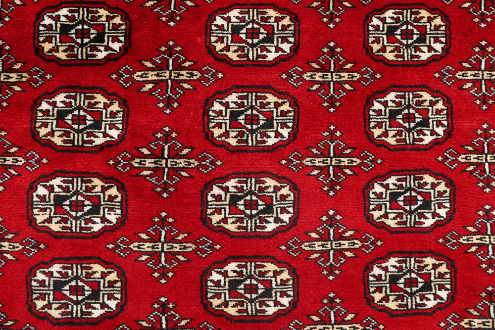 Firebrick Bokhara 7' 11 x 10' 2 - No. 59346 - ALRUG Rug Store