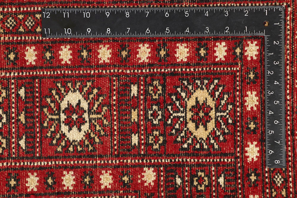 Firebrick Bokhara 7' 11 x 10' 2 - No. 59346 - ALRUG Rug Store