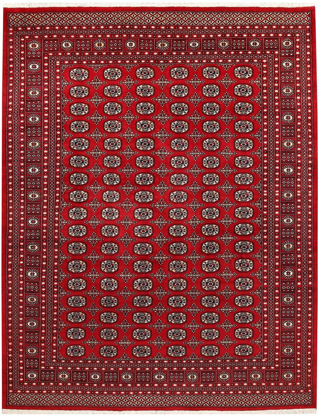 Firebrick Bokhara 7' 11 x 10' 2 - No. 59346 - ALRUG Rug Store