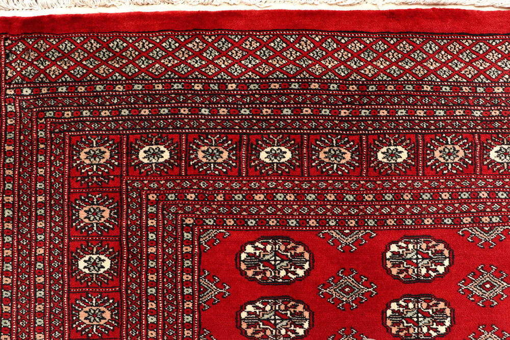Firebrick Bokhara 7' 11 x 9' 7 - No. 59348 - ALRUG Rug Store