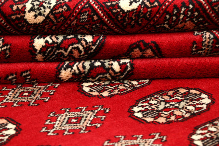 Firebrick Bokhara 7' 11 x 9' 7 - No. 59348 - ALRUG Rug Store