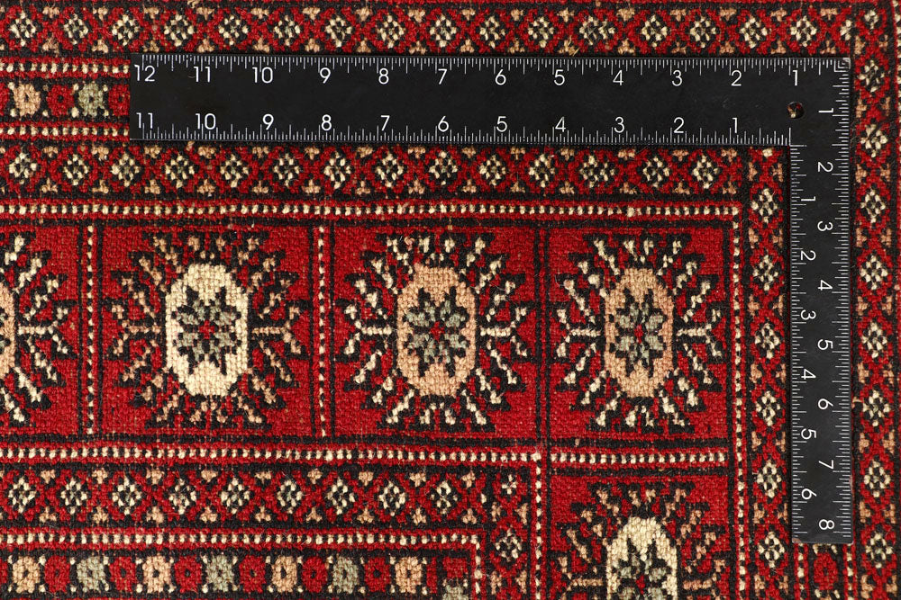 Firebrick Bokhara 7' 11 x 9' 7 - No. 59348 - ALRUG Rug Store