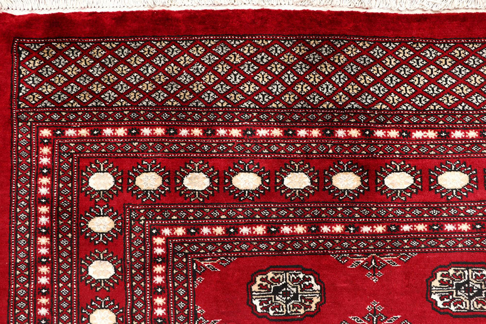 Firebrick Bokhara 7' 11 x 10' 1 - No. 59350 - ALRUG Rug Store