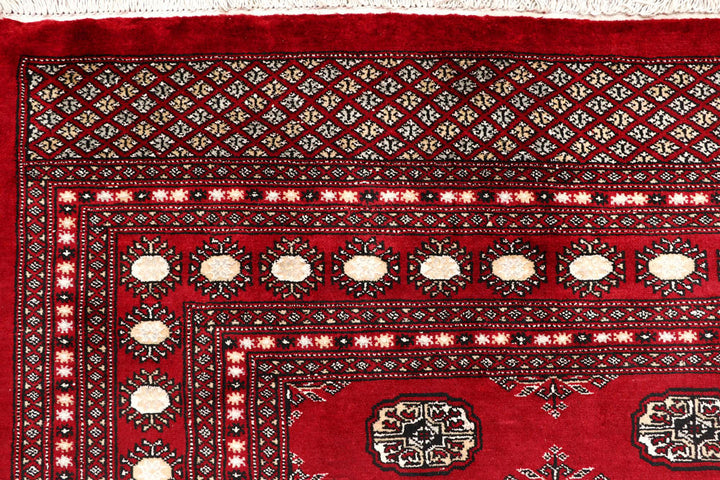 Firebrick Bokhara 7' 11 x 10' 1 - No. 59350 - ALRUG Rug Store