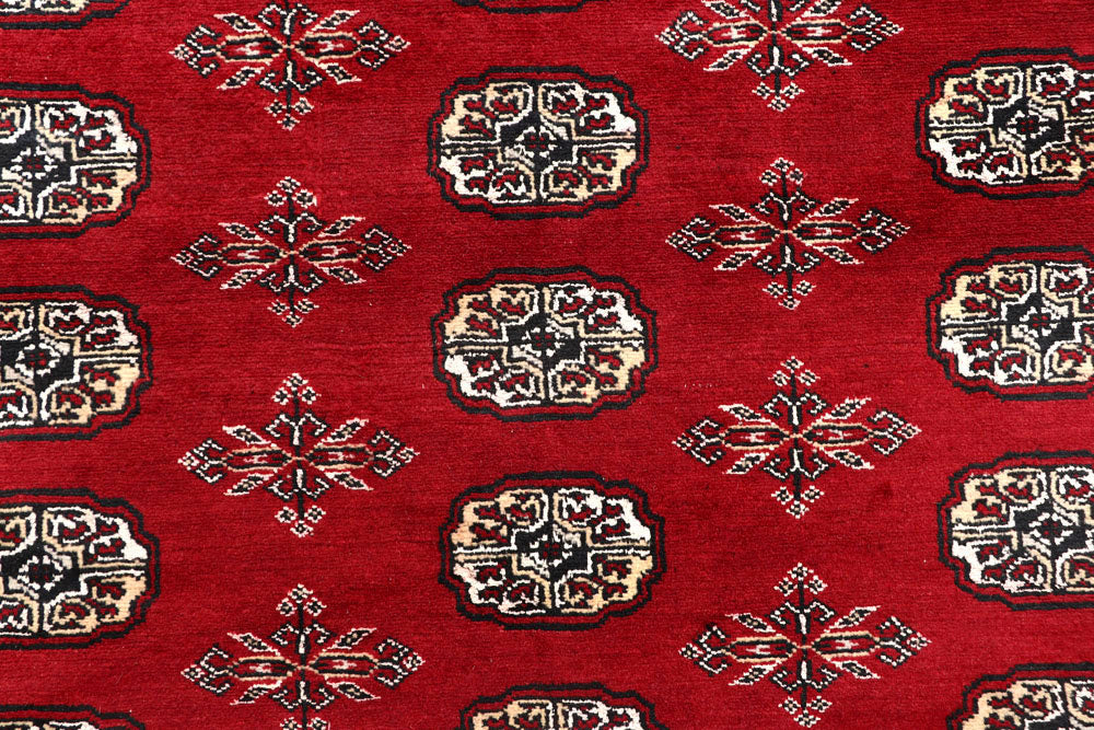 Firebrick Bokhara 7' 11 x 10' 1 - No. 59350 - ALRUG Rug Store