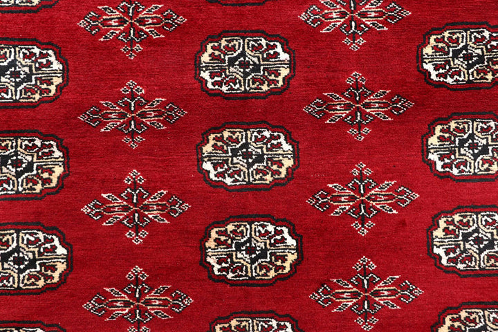 Firebrick Bokhara 7' 11 x 10' 1 - No. 59350 - ALRUG Rug Store