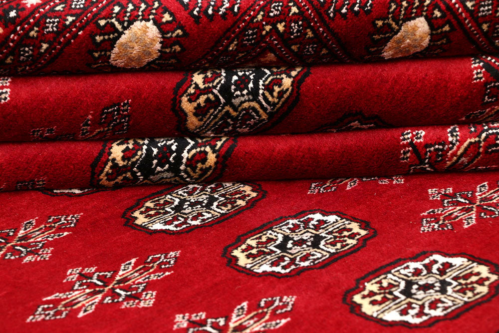 Firebrick Bokhara 7' 11 x 10' 1 - No. 59350 - ALRUG Rug Store