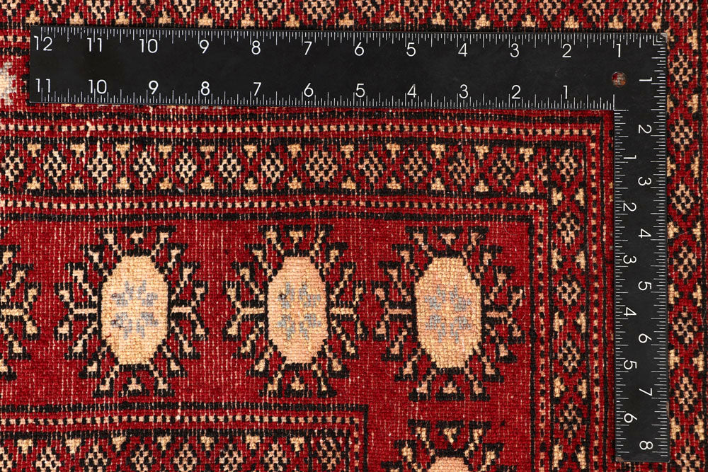 Firebrick Bokhara 7' 11 x 10' 1 - No. 59350 - ALRUG Rug Store