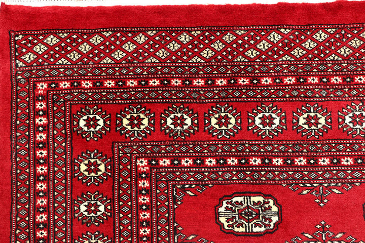 Firebrick Bokhara 7' 11 x 10' 1 - No. 59351 - ALRUG Rug Store