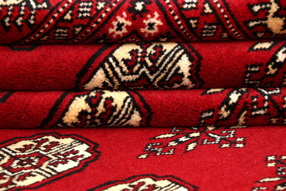 Firebrick Bokhara 7' 11 x 10' 1 - No. 59351 - ALRUG Rug Store