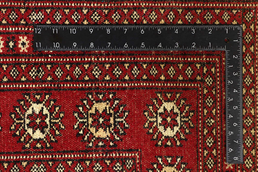 Firebrick Bokhara 7' 11 x 10' 1 - No. 59351 - ALRUG Rug Store