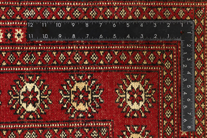 Firebrick Bokhara 7' 11 x 10' 1 - No. 59351 - ALRUG Rug Store