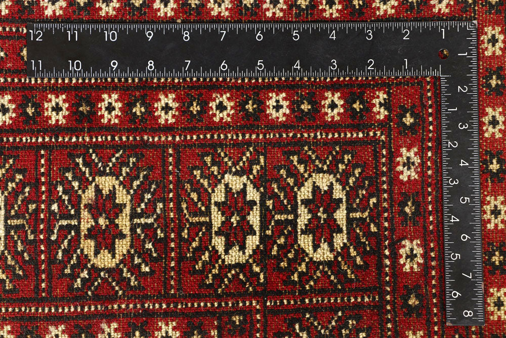 Firebrick Bokhara 7' 9 x 9' 9 - No. 59353 - ALRUG Rug Store