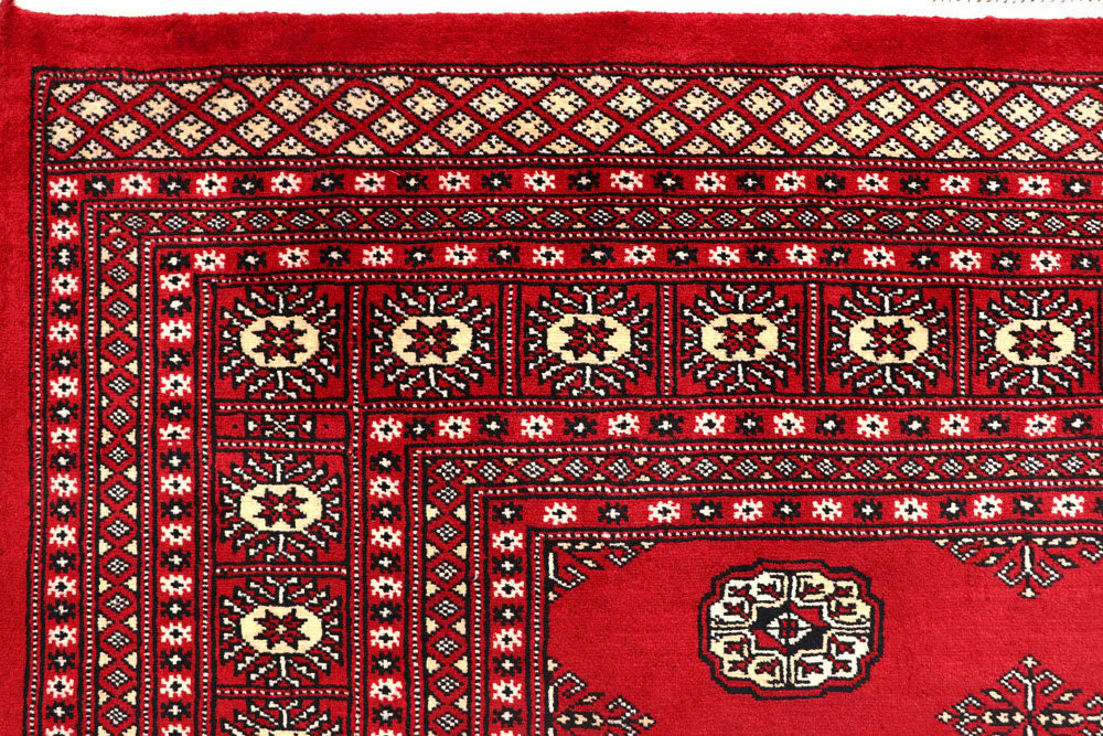 Firebrick Bokhara 7' 11 x 10' 2 - No. 59357 - ALRUG Rug Store