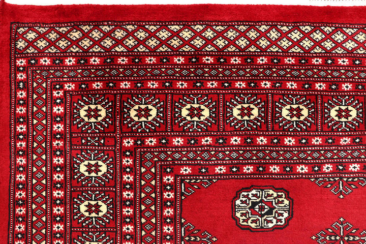 Firebrick Bokhara 7' 11 x 10' 2 - No. 59357 - ALRUG Rug Store