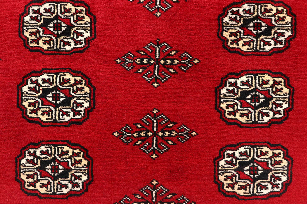 Firebrick Bokhara 7' 11 x 10' 2 - No. 59357 - ALRUG Rug Store