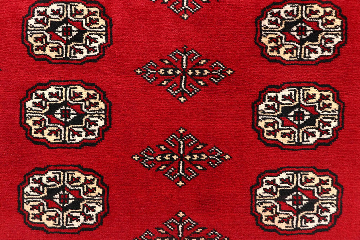 Firebrick Bokhara 7' 11 x 10' 2 - No. 59357 - ALRUG Rug Store
