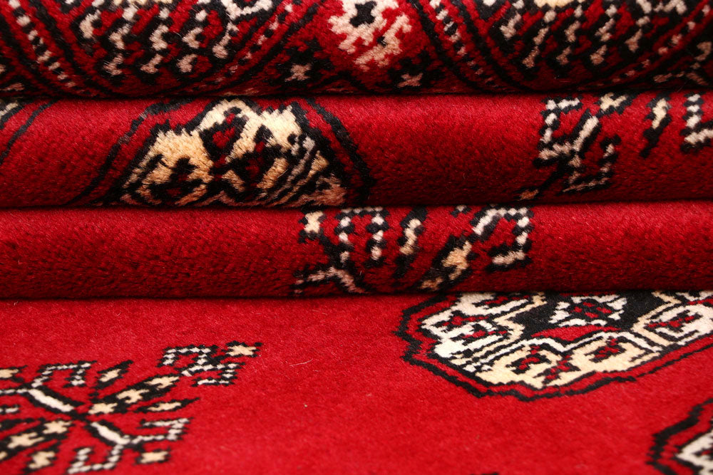 Firebrick Bokhara 7' 11 x 10' 2 - No. 59357 - ALRUG Rug Store