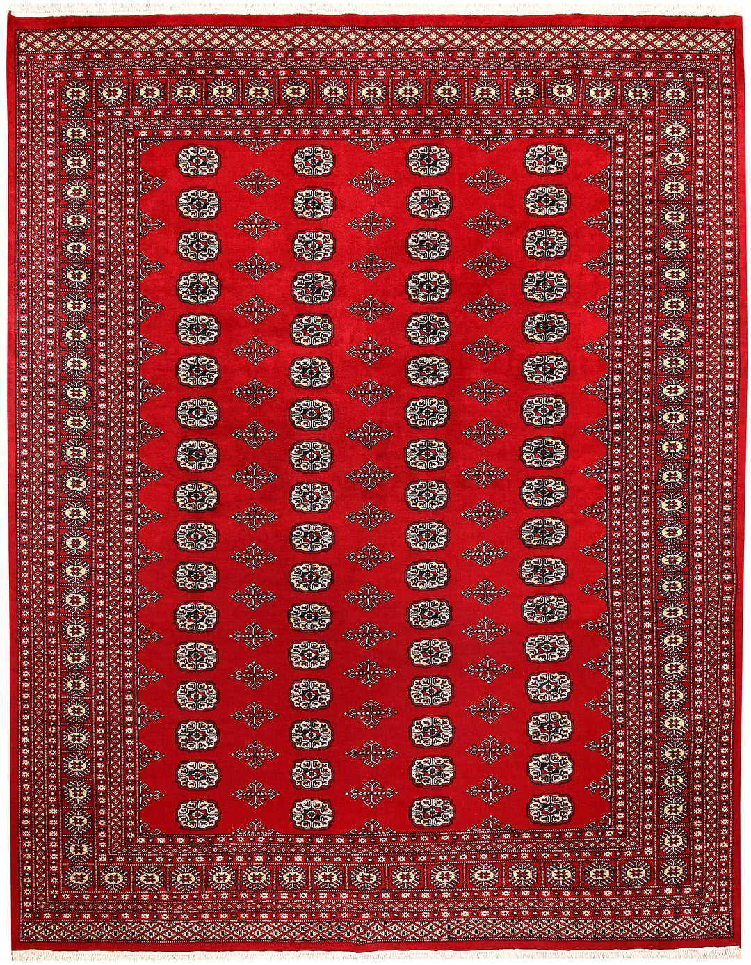 Firebrick Bokhara 7' 11 x 10' 2 - No. 59357 - ALRUG Rug Store