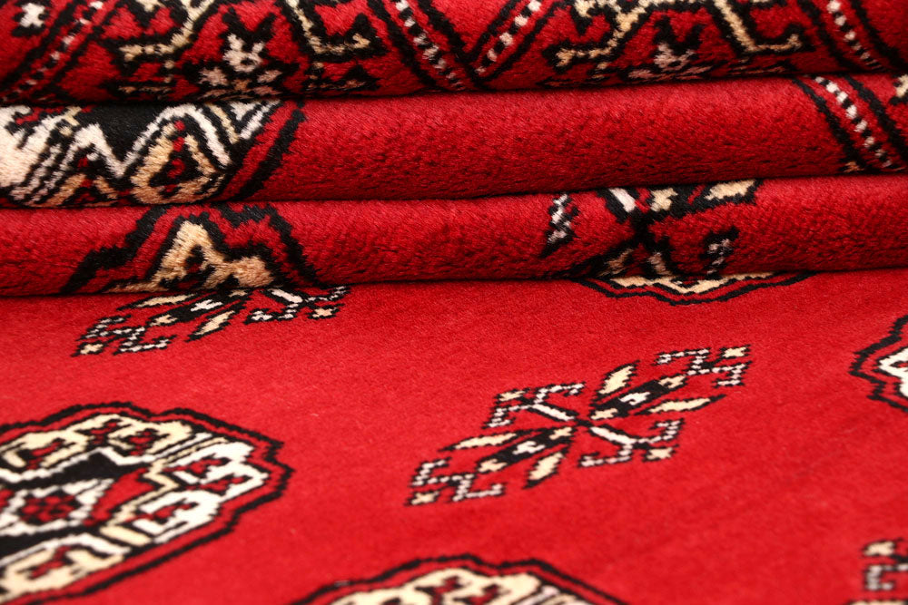 Firebrick Bokhara 8' 1 x 10' 1 - No. 59374 - ALRUG Rug Store