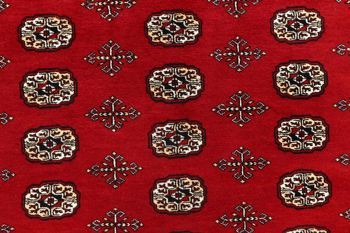 Red Bokhara 8' 2 x 9' 9 - No. 59378 - ALRUG Rug Store