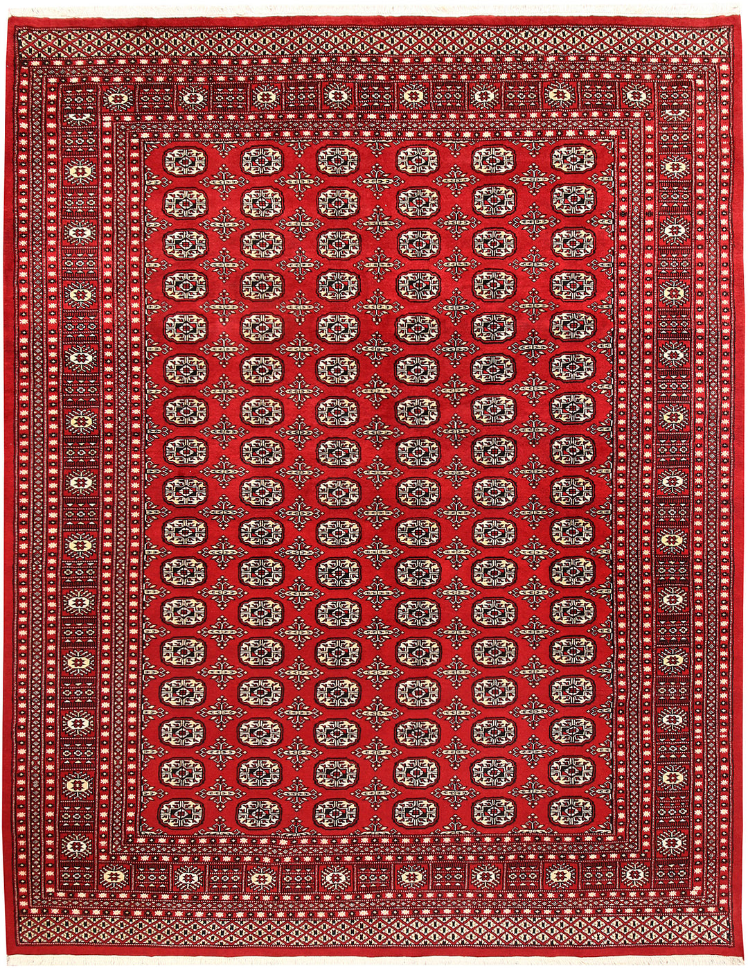 Firebrick Bokhara 8' x 10' 2 - No. 59383 - ALRUG Rug Store