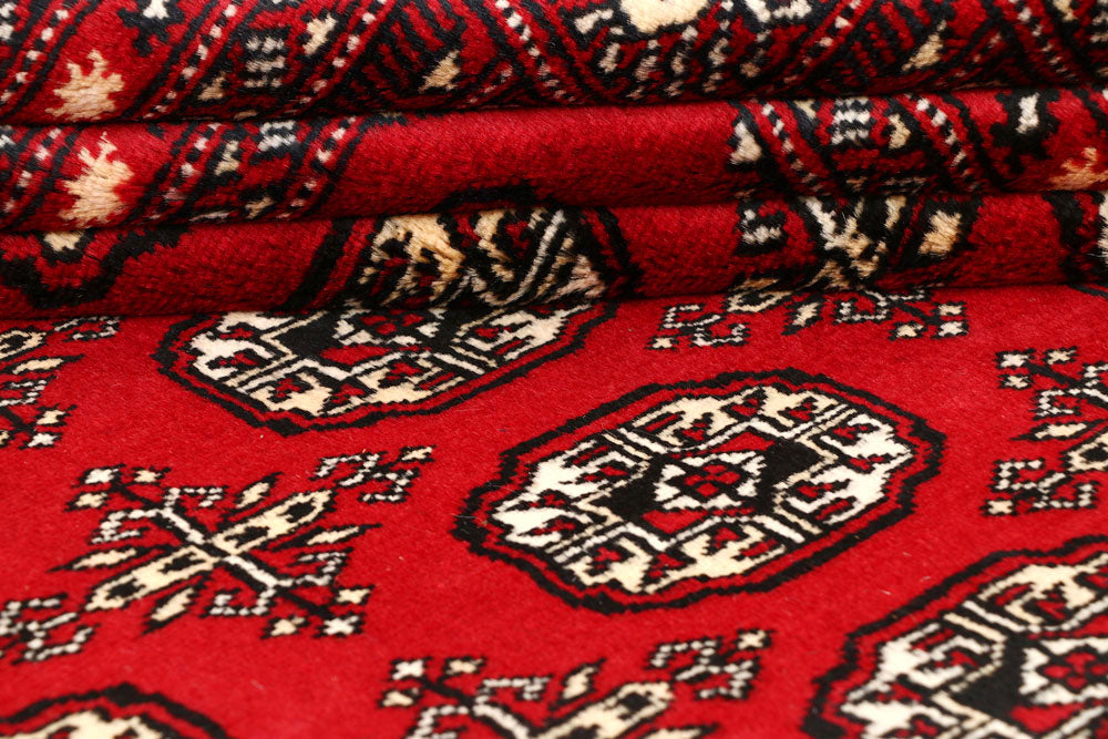 Firebrick Bokhara 8' 1 x 10' 4 - No. 59384 - ALRUG Rug Store