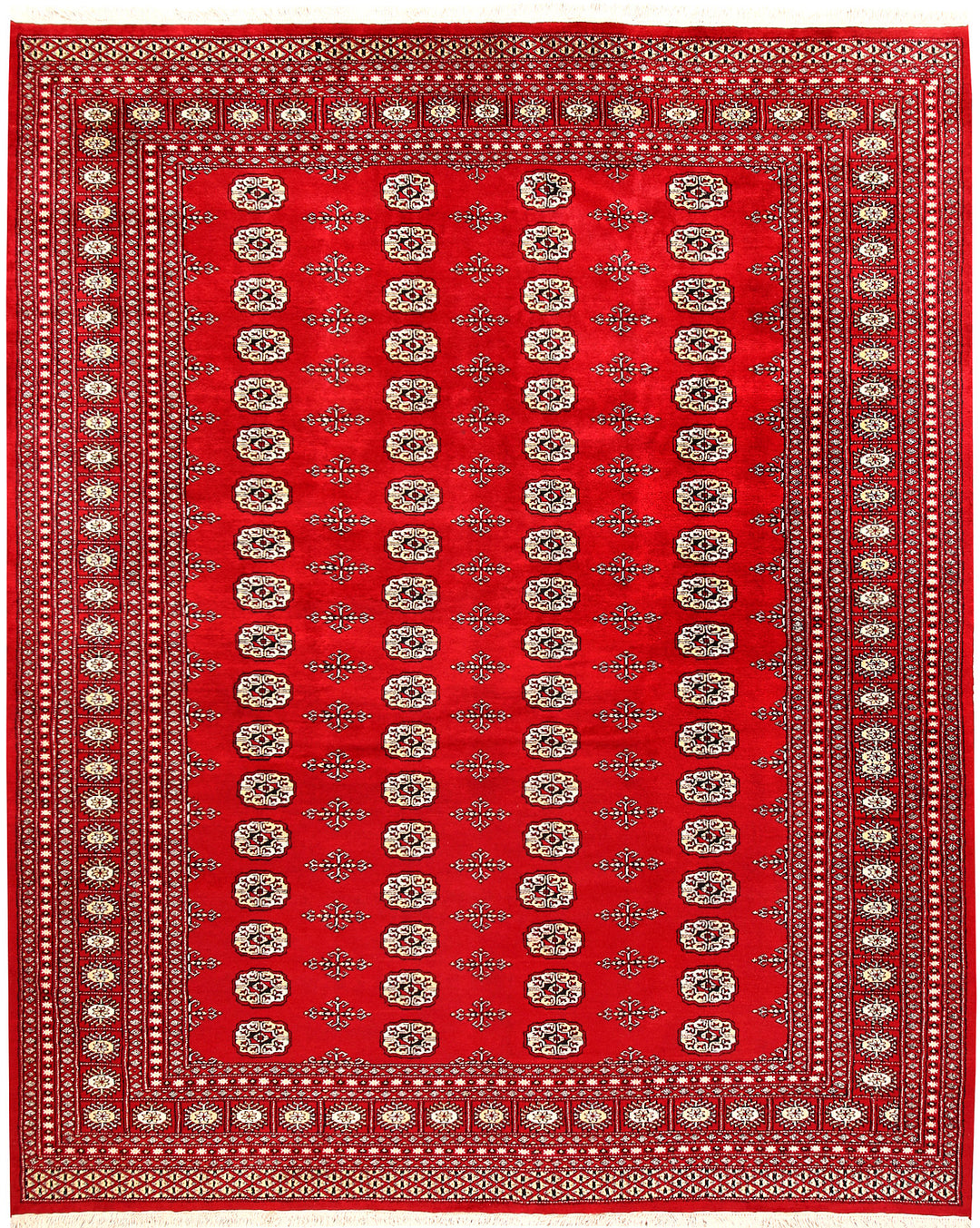 Firebrick Bokhara 7' 10 x 9' 10 - No. 59404 - ALRUG Rug Store