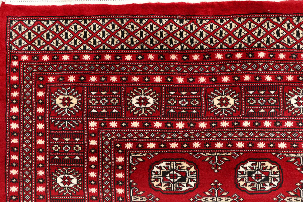Firebrick Bokhara 7' 10 x 9' 11 - No. 59411 - ALRUG Rug Store