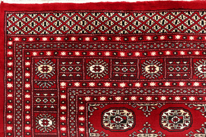 Firebrick Bokhara 7' 10 x 9' 11 - No. 59411 - ALRUG Rug Store