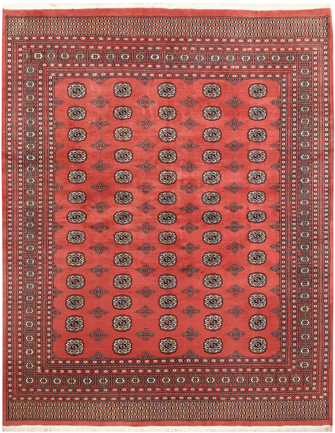 Salmon Bokhara 8' 2 x 10' 2 - No. 59415 - ALRUG Rug Store