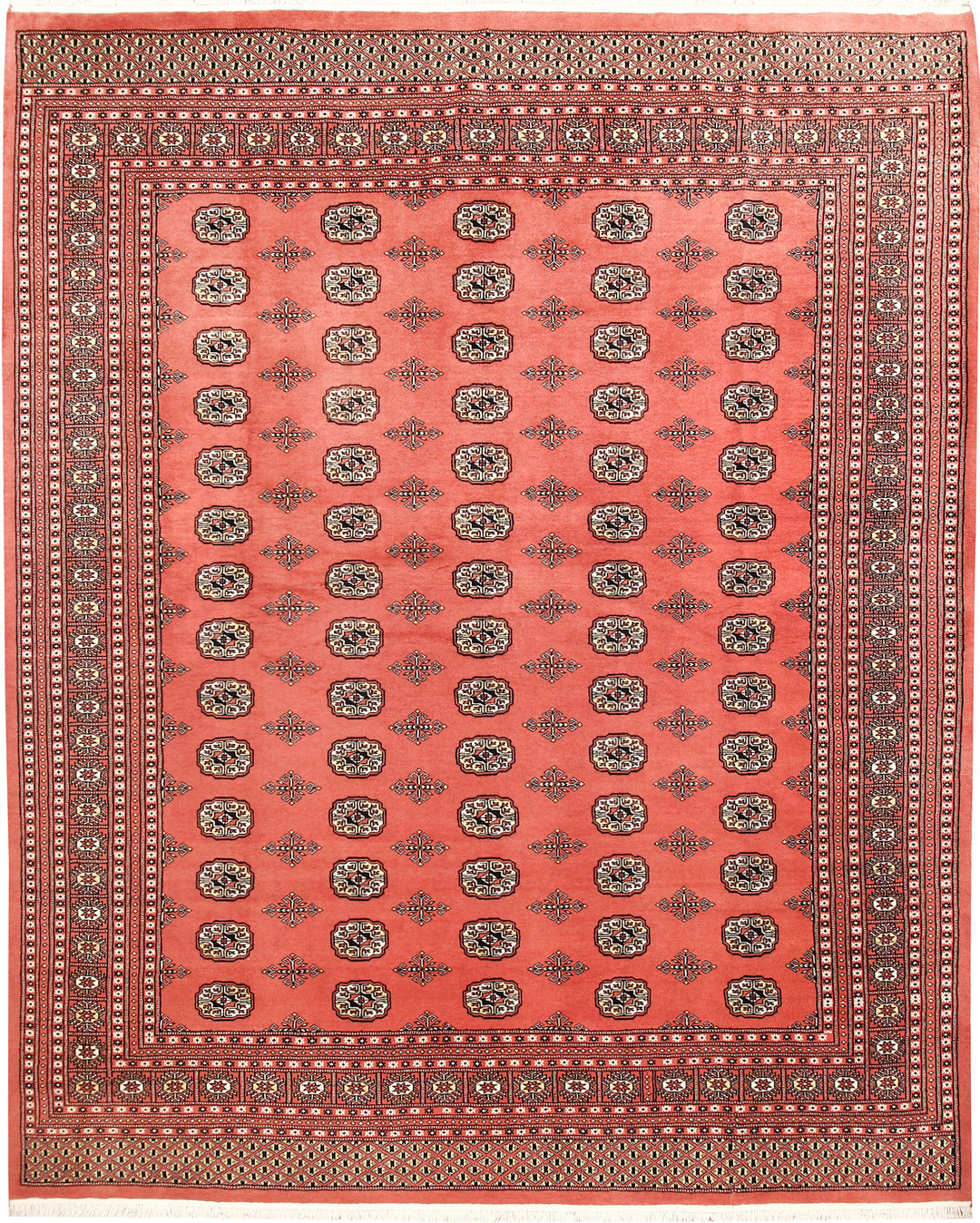 Salmon Bokhara 8' 2 x 10' - No. 59416 - ALRUG Rug Store