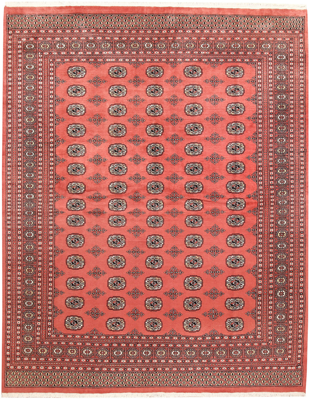 Salmon Bokhara 8' x 10' 2 - No. 59417 - ALRUG Rug Store