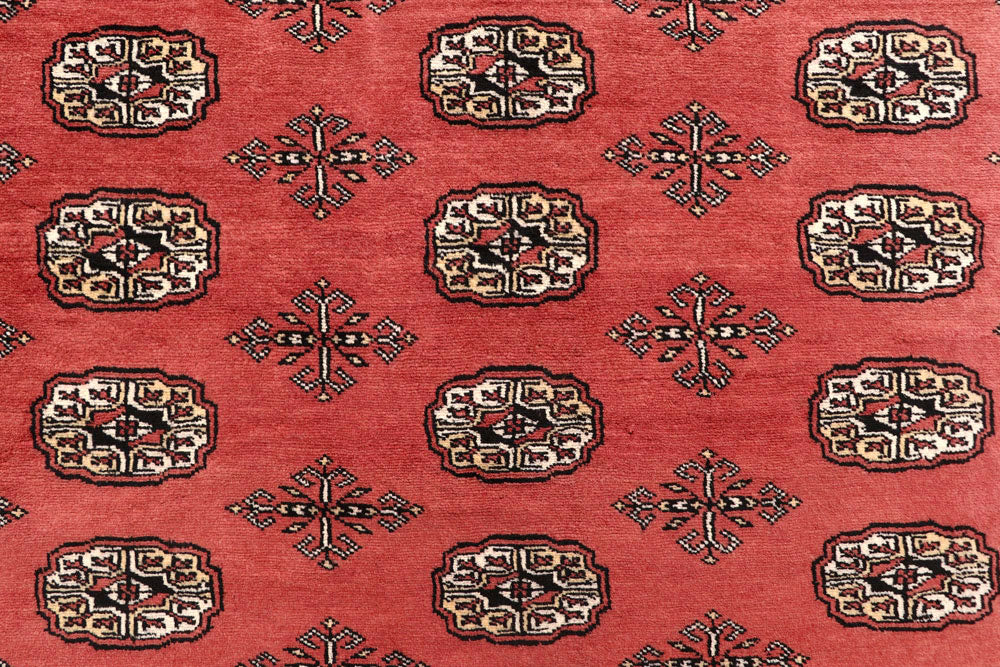 Salmon Bokhara 7' 10 x 9' 11 - No. 59422 - ALRUG Rug Store