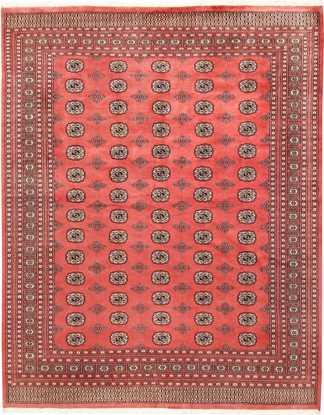 Salmon Bokhara 8' 4 x 10' 5 - No. 59423 - ALRUG Rug Store