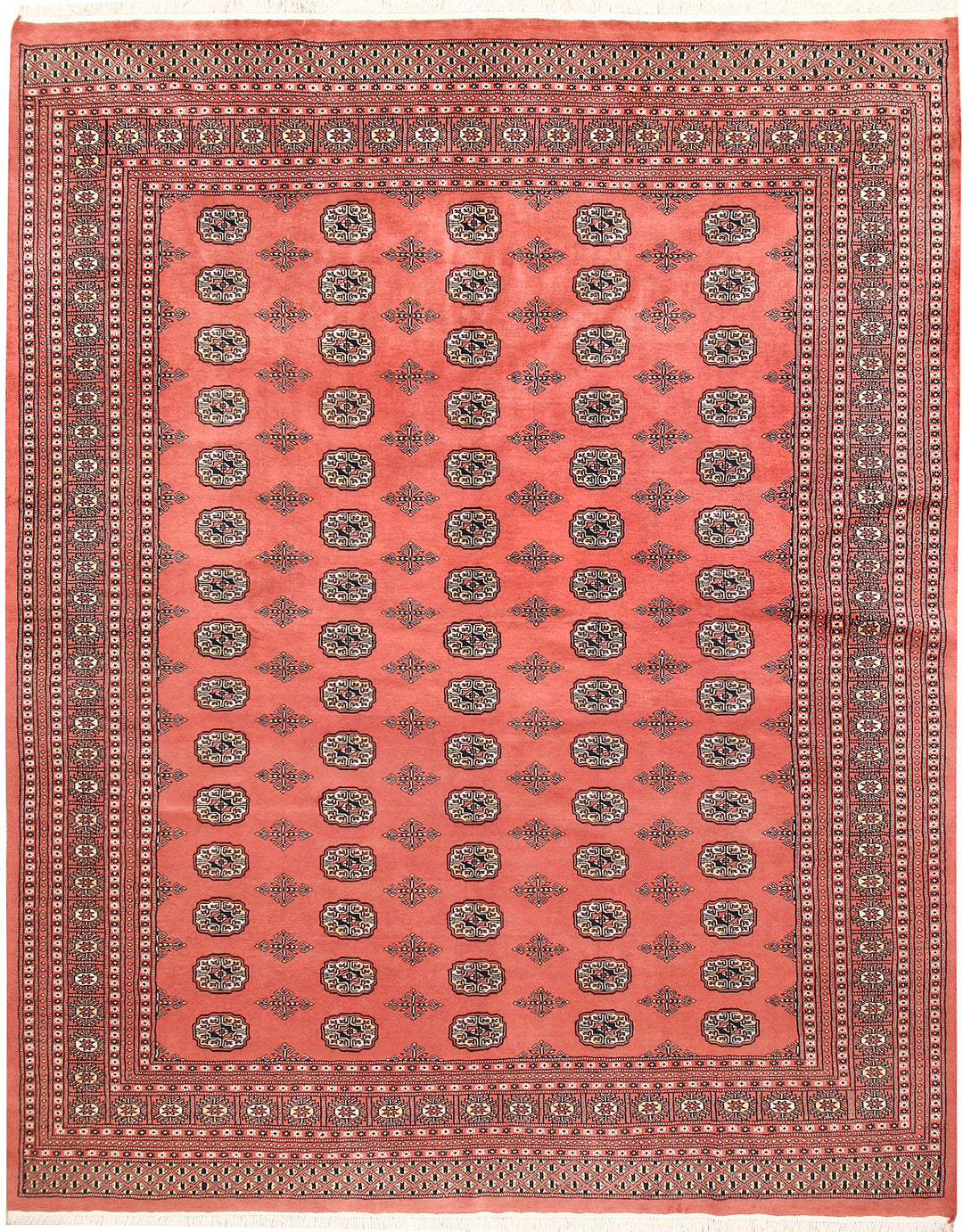 Salmon Bokhara 8' 1 x 10' 2 - No. 59428 - ALRUG Rug Store