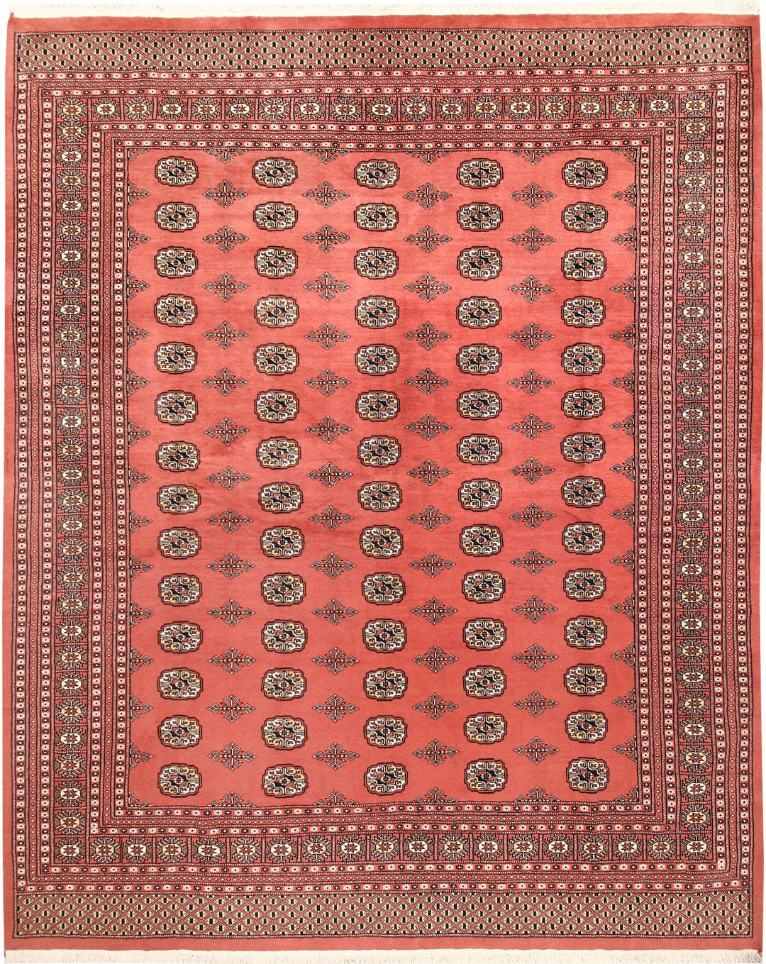 Salmon Bokhara 8' 2 x 10' 3 - No. 59432 - ALRUG Rug Store