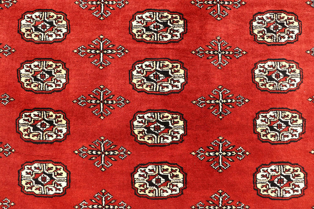 Orange Red Bokhara 8' 1 x 9' 5 - No. 59435 - ALRUG Rug Store
