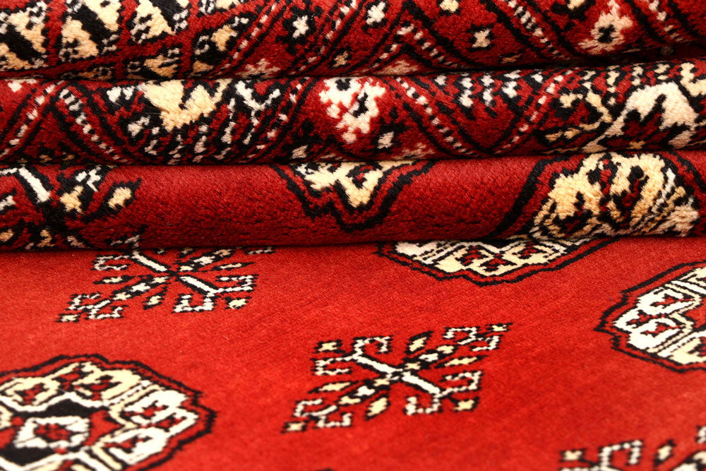 Orange Red Bokhara 8' 1 x 9' 5 - No. 59435 - ALRUG Rug Store