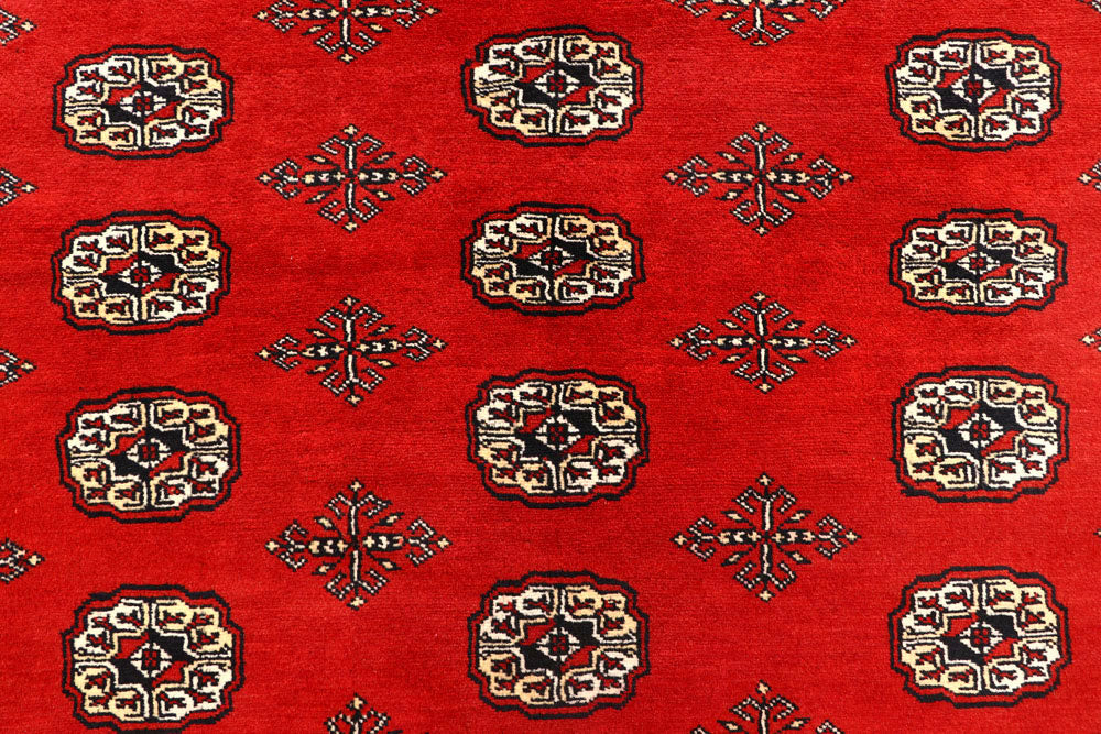 Firebrick Bokhara 8' 2 x 10' 2 - No. 59437 - ALRUG Rug Store