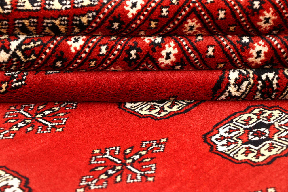 Firebrick Bokhara 8' 2 x 10' 3 - No. 59438 - ALRUG Rug Store