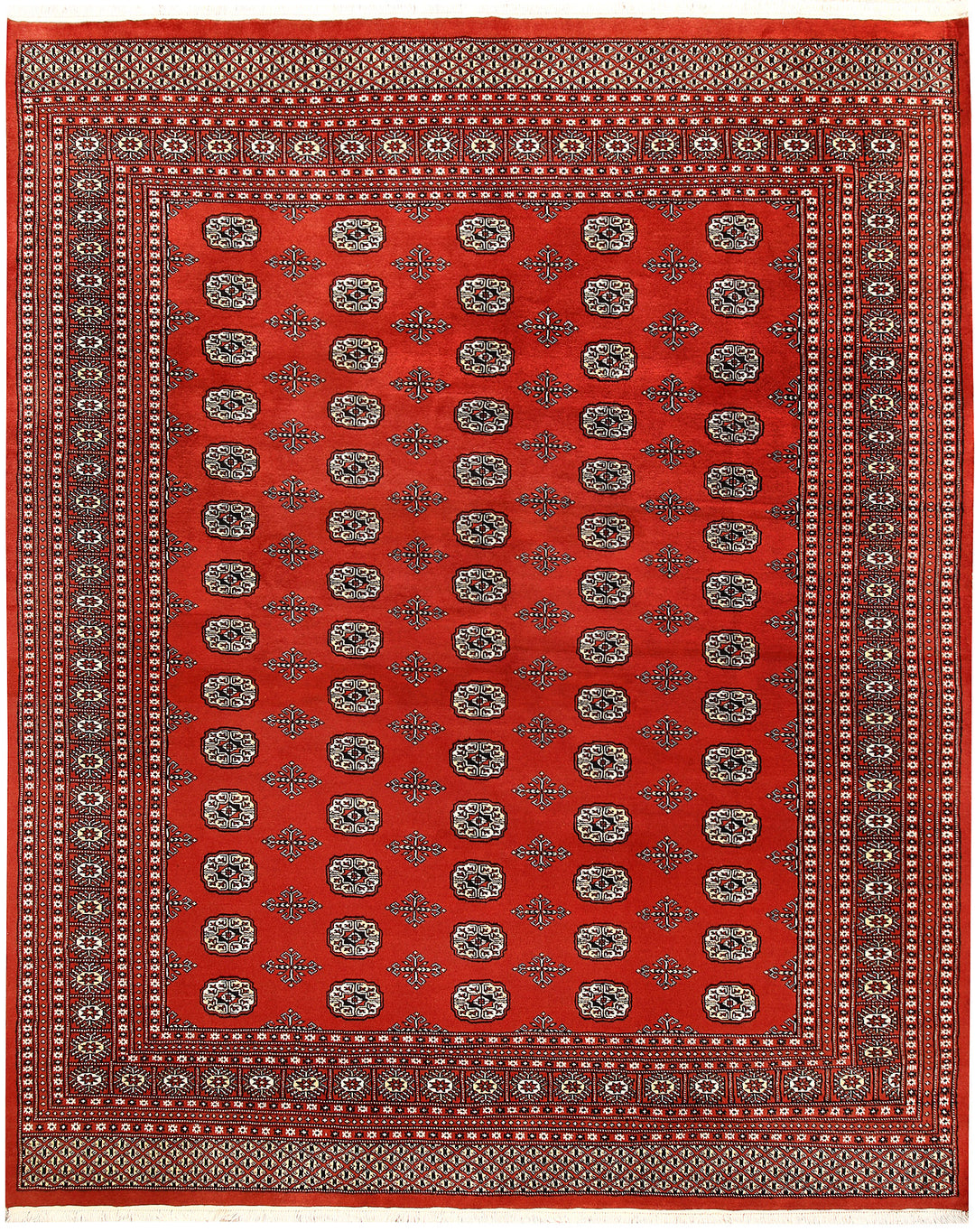 Orange Red Bokhara 8' 1 x 10' - No. 59439 - ALRUG Rug Store