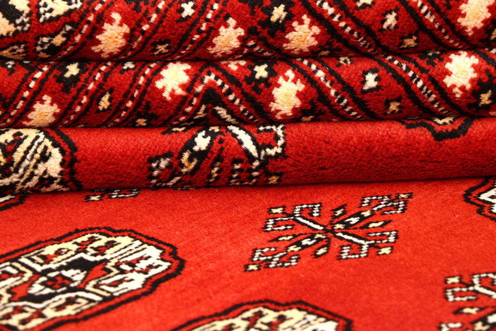 Firebrick Bokhara 8' 2 x 9' 9 - No. 59440 - ALRUG Rug Store